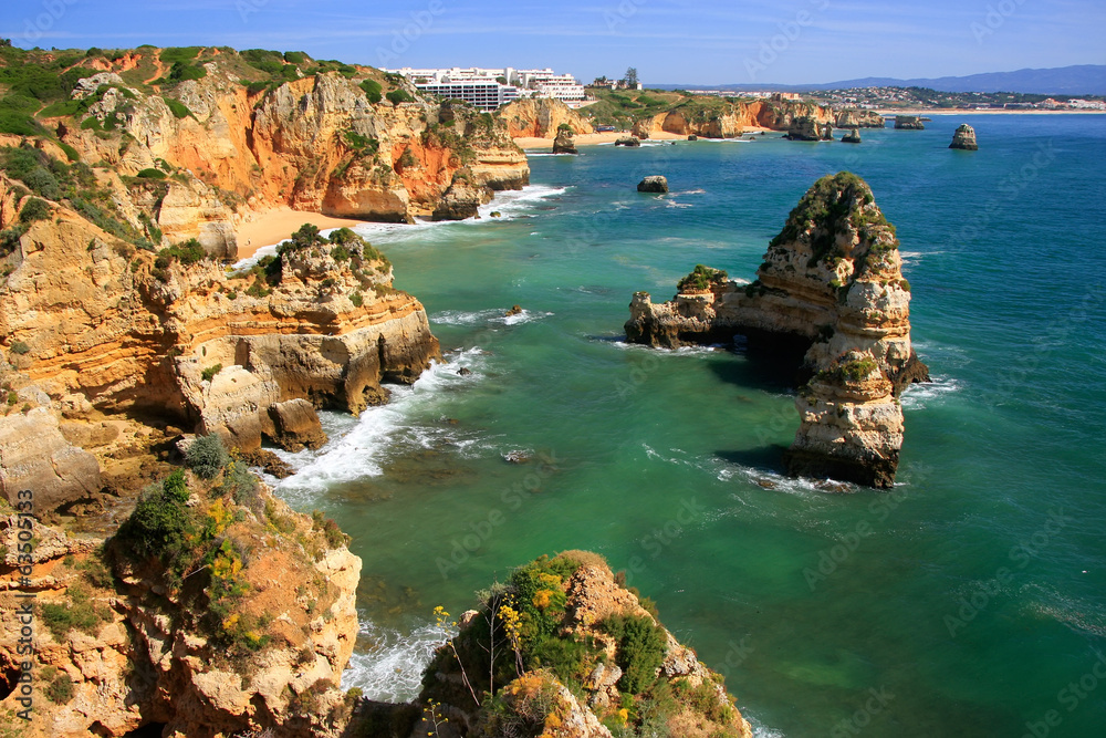 Ponta de Piedade in Lagos, Algarve region, Portugal Ponta de Piedade in Lagos, Algarve region, Portugal