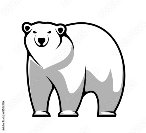 Cartoon polar bear