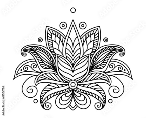 Turkish or persian floral design