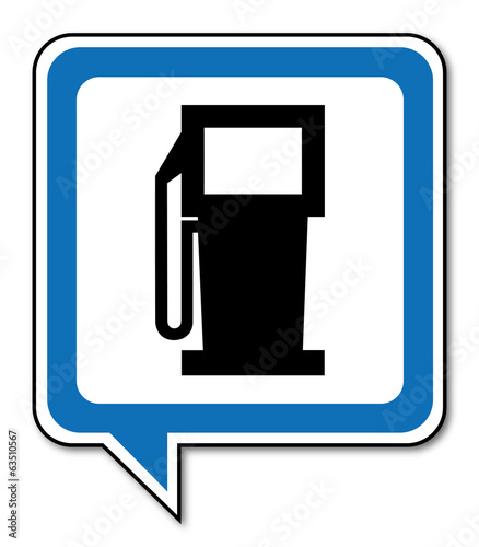 Logo station service.