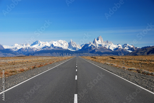 Road to Cerro Torre & Fitz Roy in Patagonia photo