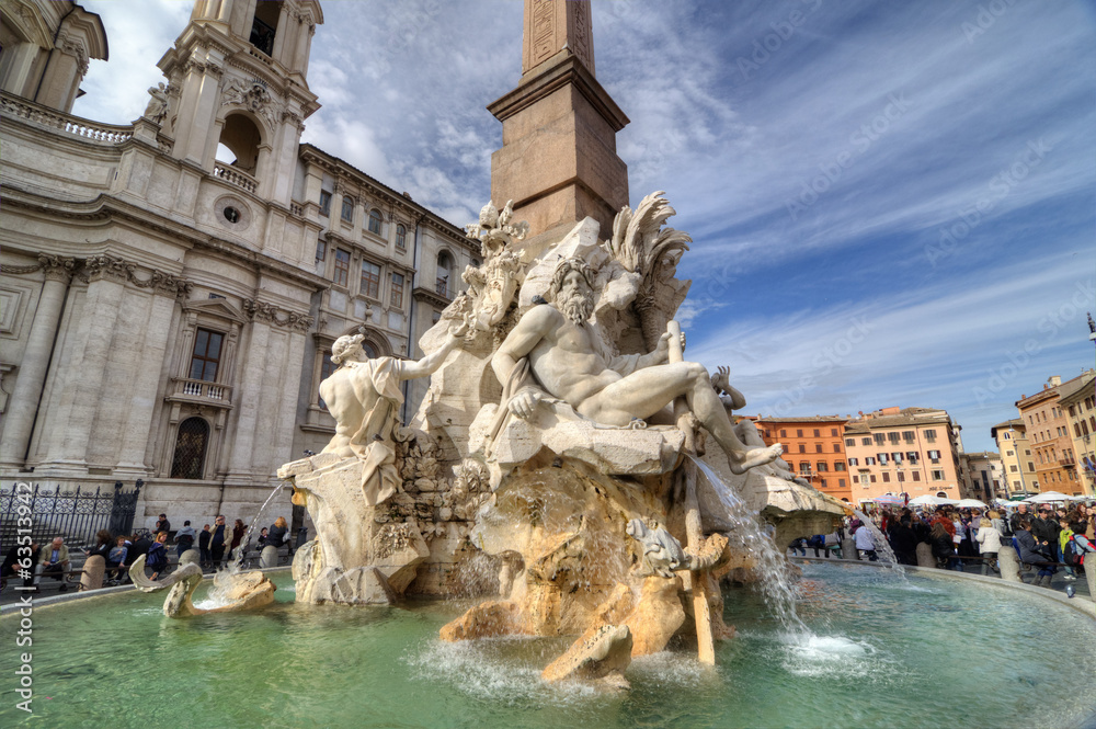 Fountain of The Four Rivers, Rome