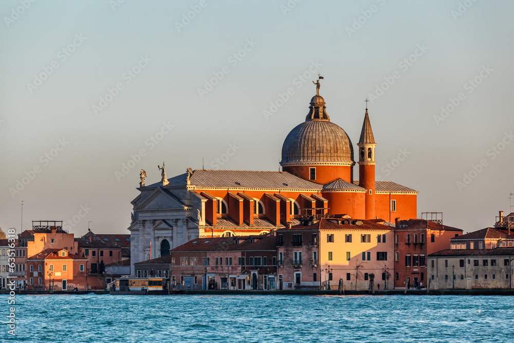 Redentore.Sestiere Giudecca Church Facing Grand Canal in Venice,