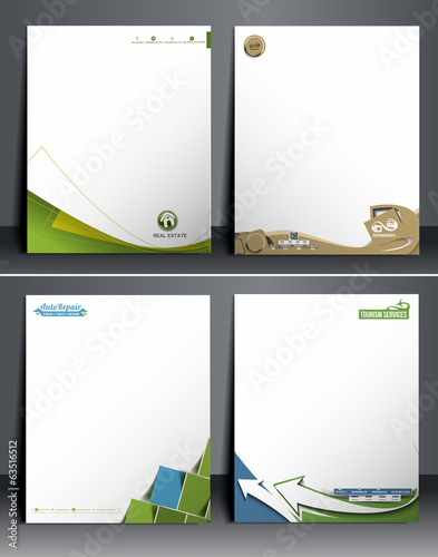 Set of Business Style Corporate Identity Template