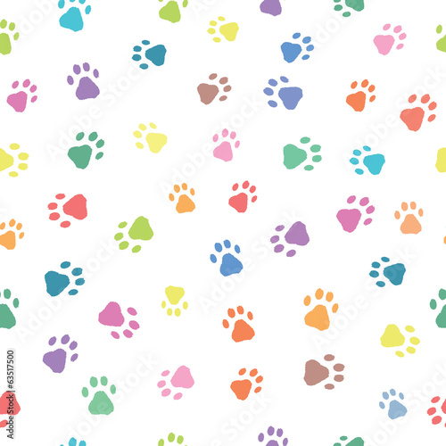 Seamless patterns with prints of animals