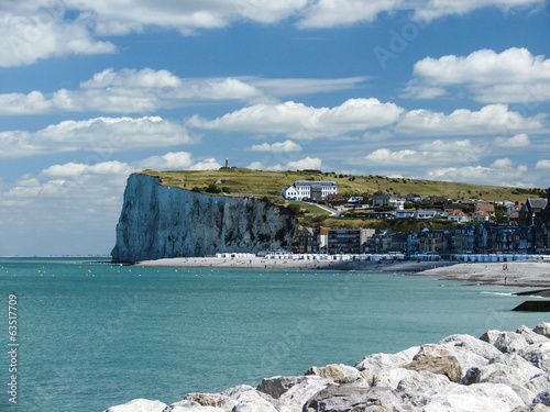 le treport port plage photo