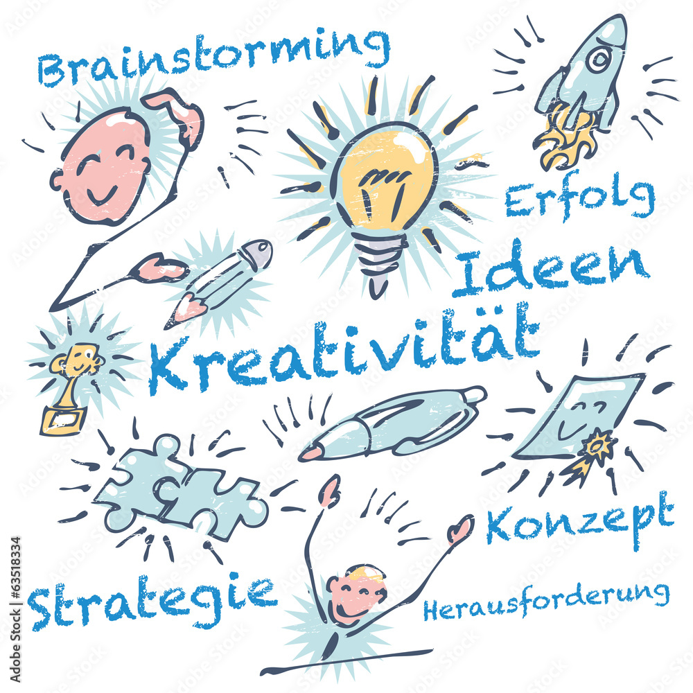 Strichmännchen Kreativität Strichmännchen Kreativität