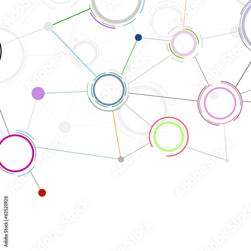 Creative communicational network background