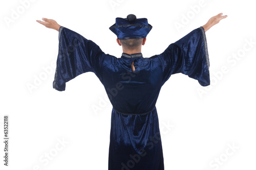 Wizard isolated on the wise background