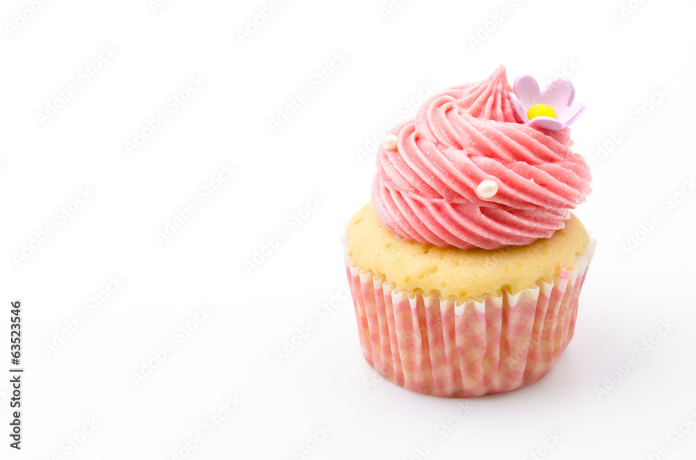 Vanilla cupcakes isolated white background Vanilla cupcakes isolated white background