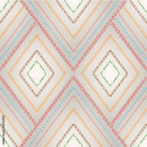 Seamless pattern with geometric elements.