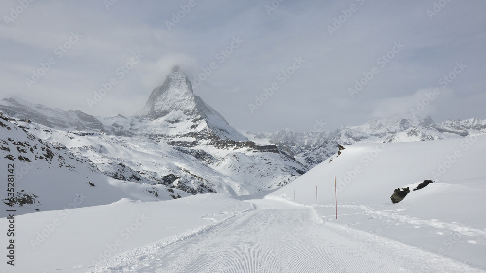 Zermatt, Winter, Winterwanderung, Riffelberg, Alpen, Schweiz