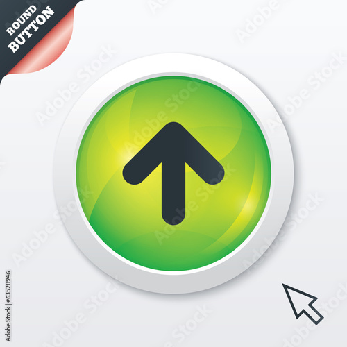 Upload sign icon. Upload button.