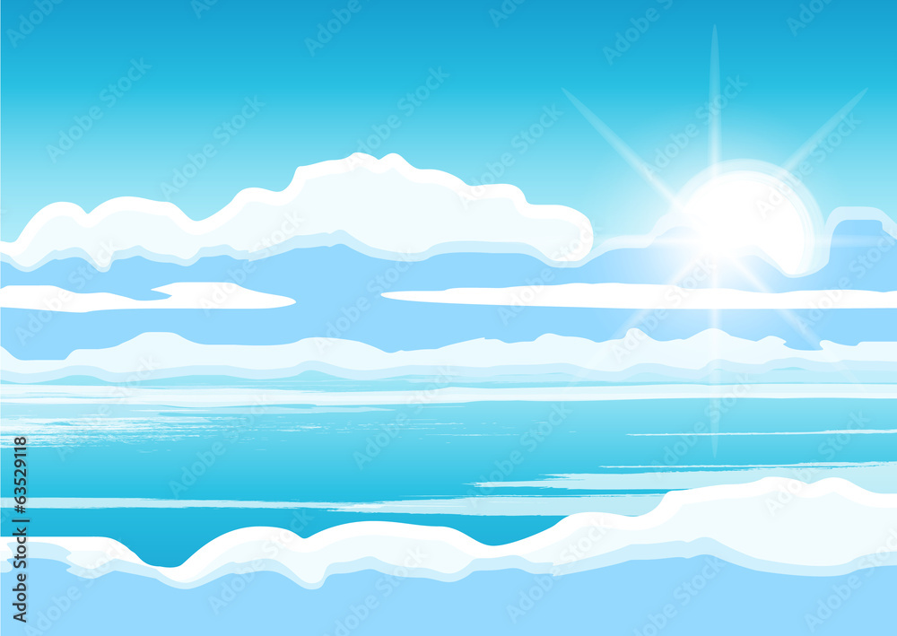 Fototapeta premium sky with clouds