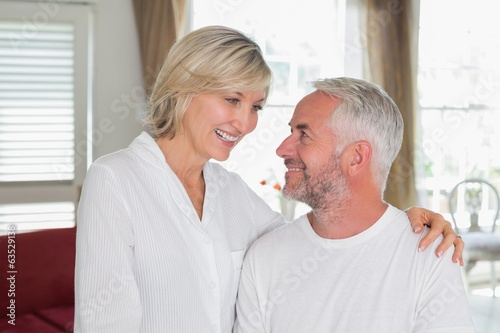 Happy mature couple looking at each other