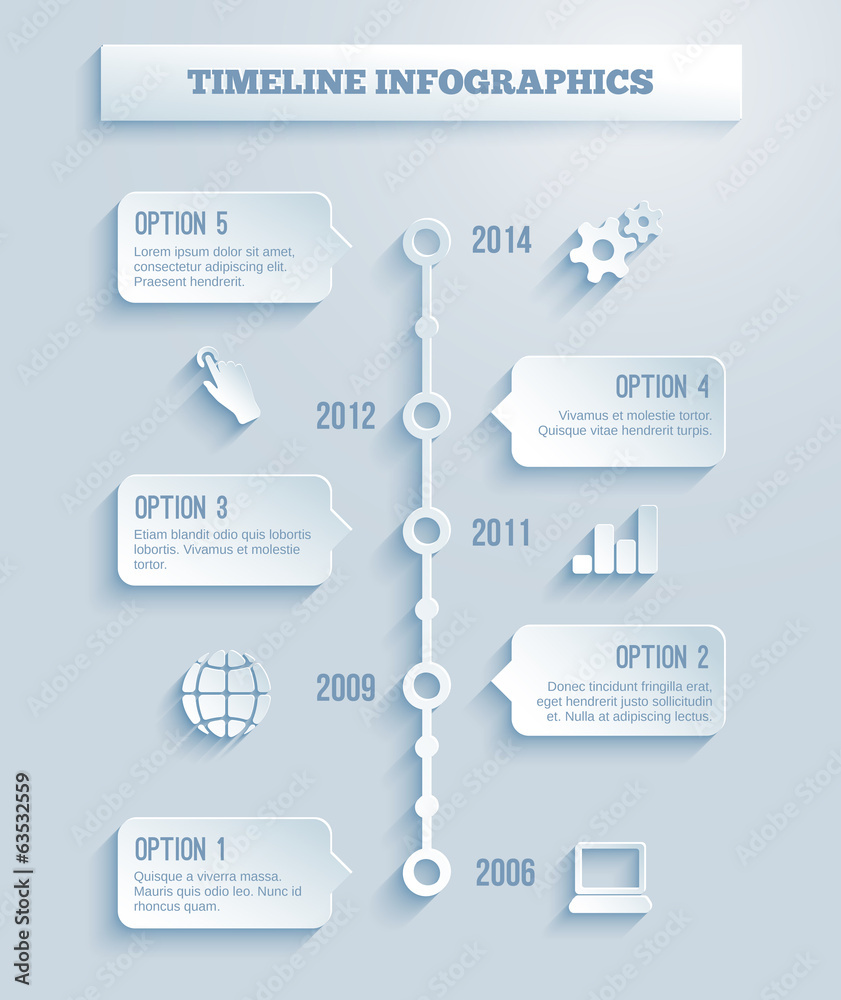 Time line infographics