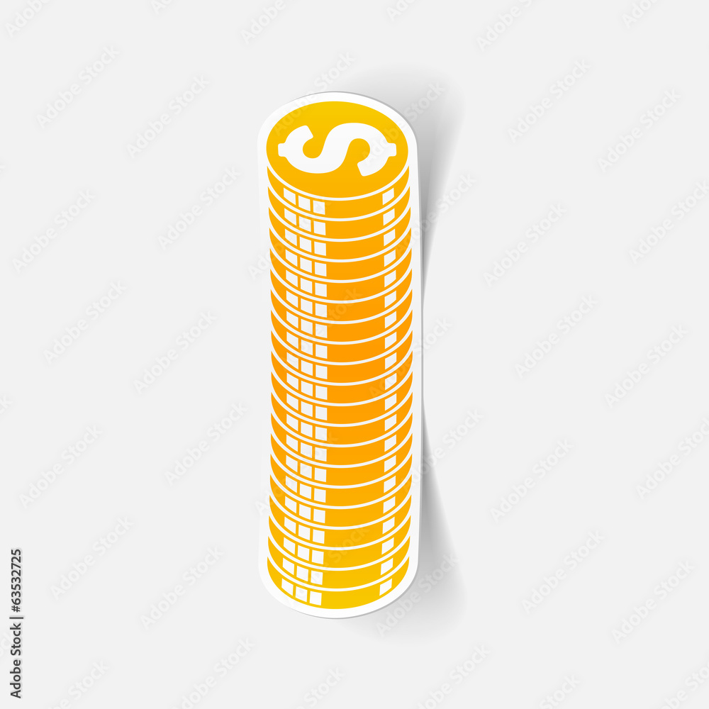 realistic design element: money, coin, dollar realistic design element: money, coin, dollar