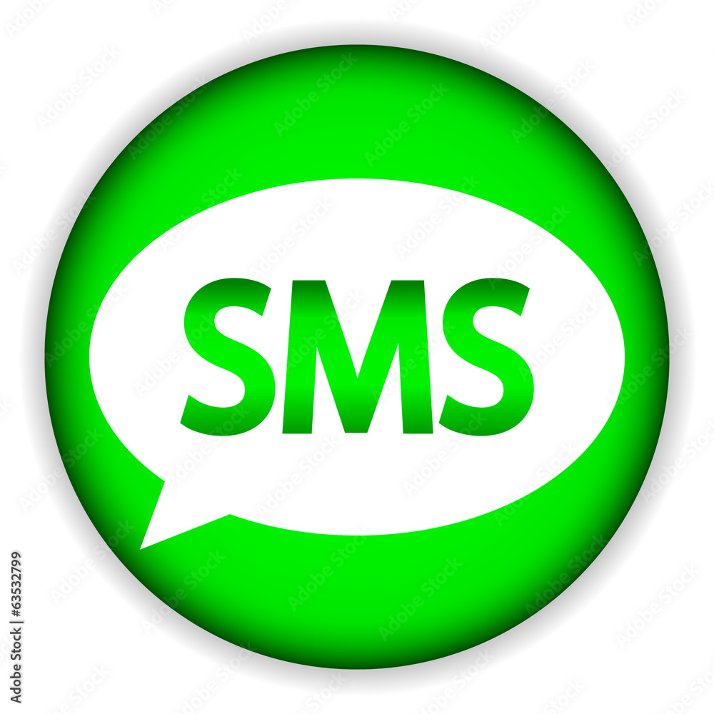 Sms green web icon Sms green web icon