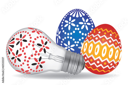 Easter Eggs and Easter Bulb