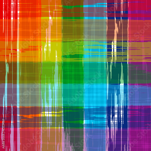Abstract rainbow color plaid vector background paint