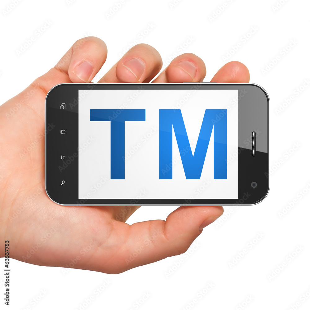 Law concept: Trademark on smartphone