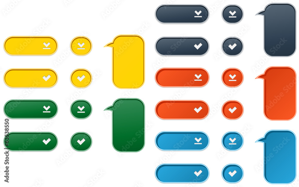 The glossy buttons collection