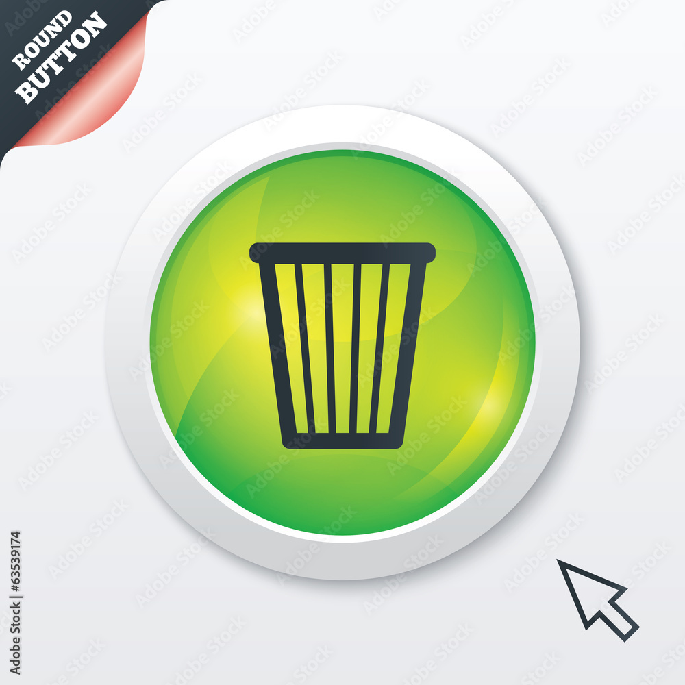 Recycle bin sign icon. Bin symbol.