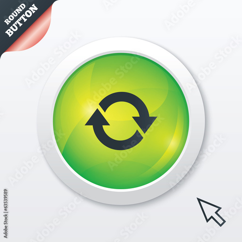 Rotation icon. Repeat symbol. Refresh sign.