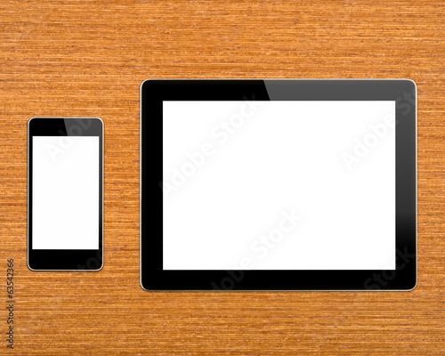 Workplace with digital tablet computer