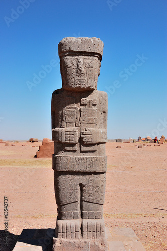 Tiahuanaco - statue, ponce stela