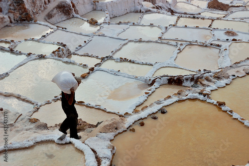 Peru - salt pans at Maras photo