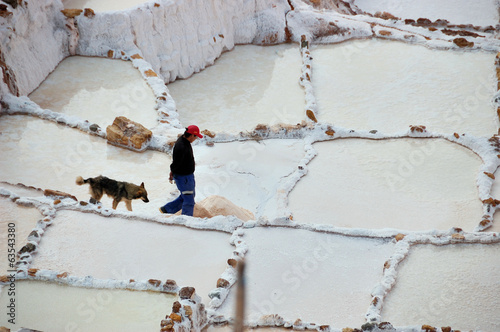 Peru - salt pans at Maras photo