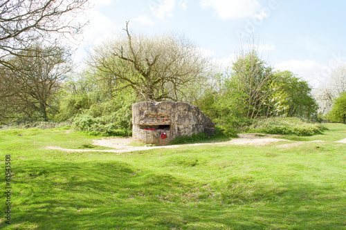 Bunker pillbox great world war 1 flanders belgium