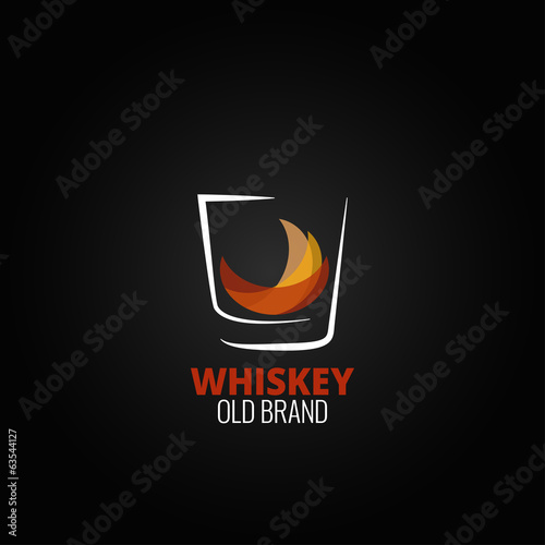 whiskey glass splash design background