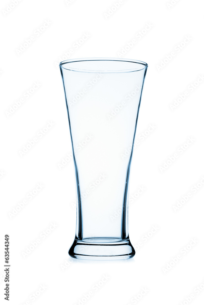 Empty glass isolated on a white background Empty glass isolated on a white background