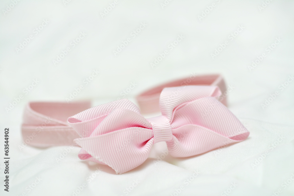 Band pink for girls with bow Band pink for girls with bow