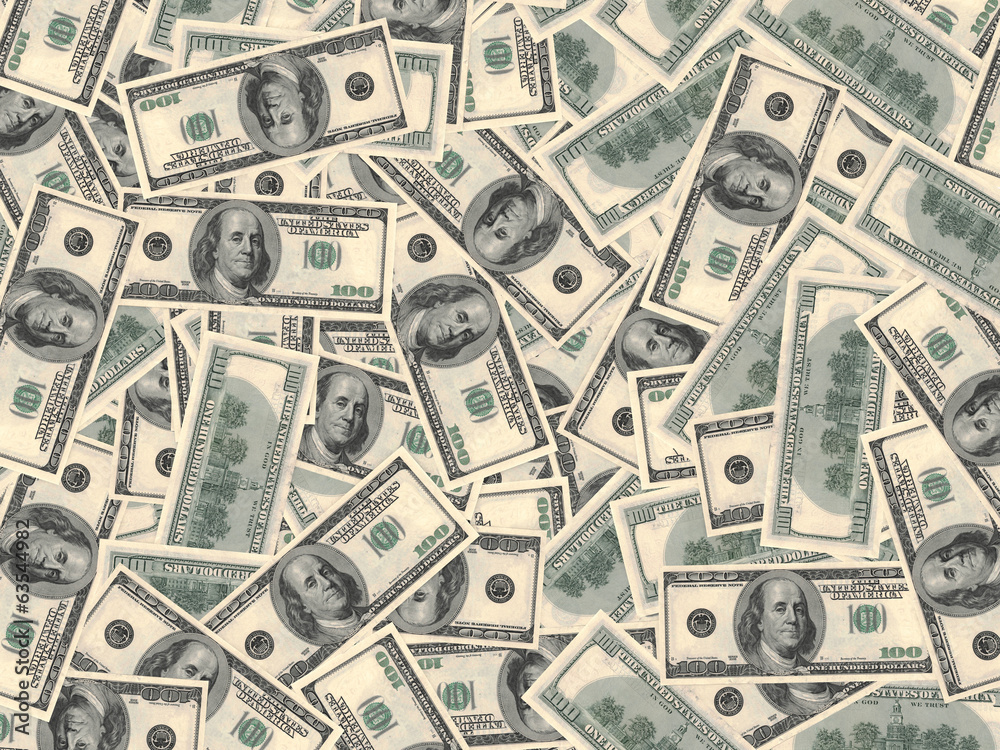 American dollars background. American dollars background.