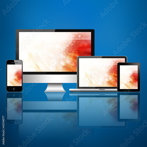 Mobile phone, tablet pc, laptop and computer
