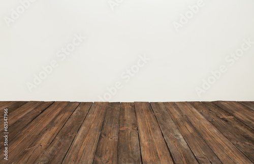 wooden floor, old wood plank, brown vintage board room interior