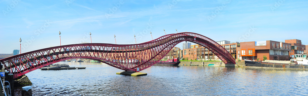 Fototapeta premium Python bridge, Amsterdam