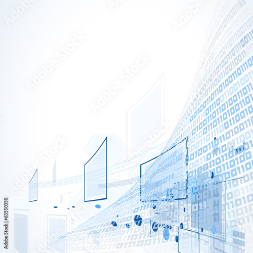 abstract retro digital computer technology business background