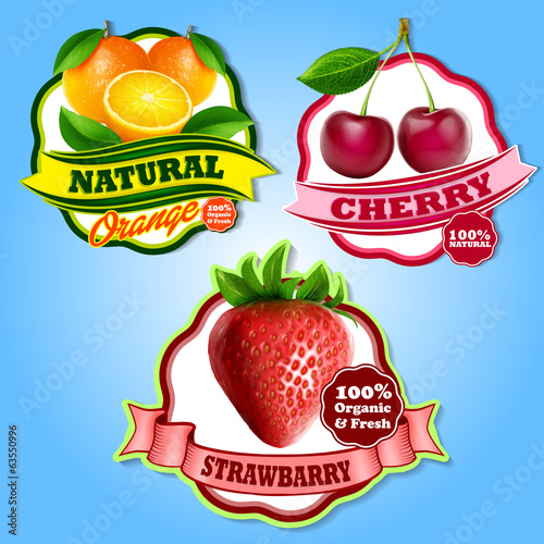 fruit stikers