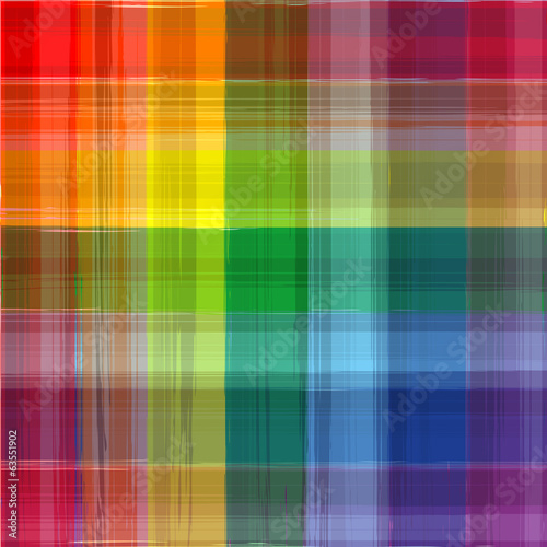 Abstract rainbow color drawing plaid background