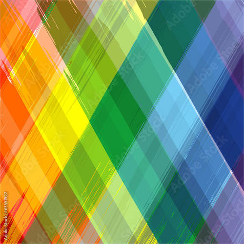 Abstract rainbow color drawing plaid background