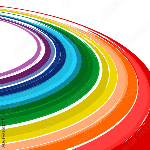 Art abstract rainbow color curved vector background