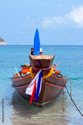 Photos Thailand ship and sea landscape on island Koh Phangan