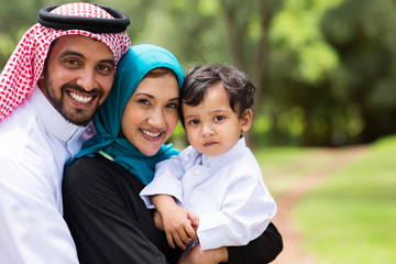 happy Arabic family