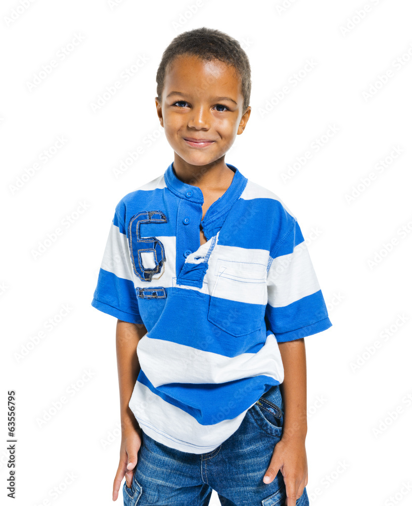 African Cheerful Young Boy African Cheerful Young Boy