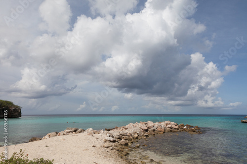 Daiboo Beach  Carribbean island of Curacao photo