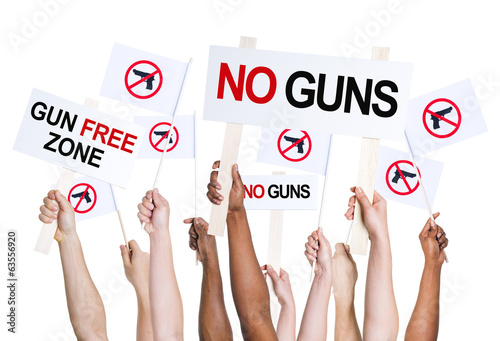 People Campaigning for Gun Free Zone photo